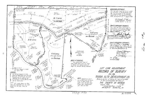 Click to see Record of Survey Book 10, pg. 256 (1990) of Nevada County Recorders Survey Maps Book 10