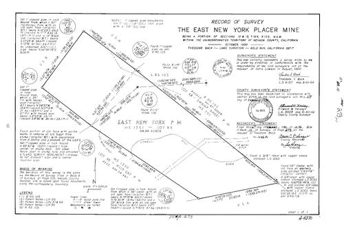 Click to see Record of Survey Book 10, pg. 273 (1991) of Nevada County Recorders Survey Maps Book 10