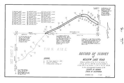 Click to see Record of Survey Book 10, pg. 292 (1991) of Nevada County Recorders Survey Maps Book 10