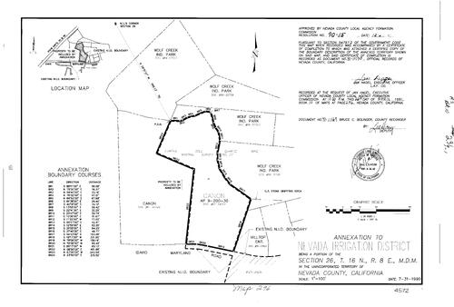 Click to see Record of Survey Book 10, pg. 296 (1991) of Nevada County Recorders Survey Maps Book 10