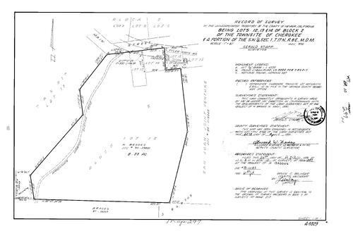 Click to see Record of Survey Book 10, pg. 297 (1991) of Nevada County Recorders Survey Maps Book 10