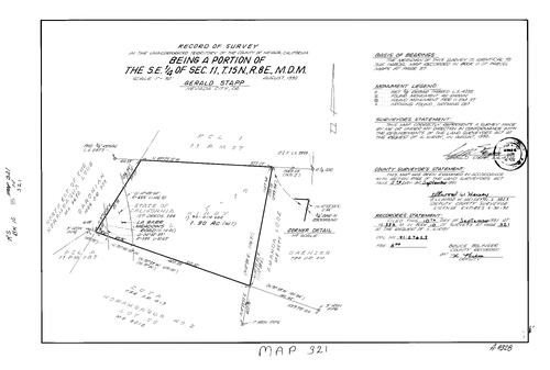 Click to see Record of Survey Book 10, pg. 321 (1991) of Nevada County Recorders Survey Maps Book 10