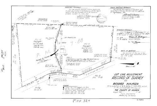 Click to see Record of Survey Book 10, pg. 324 (1991) of Nevada County Recorders Survey Maps Book 10