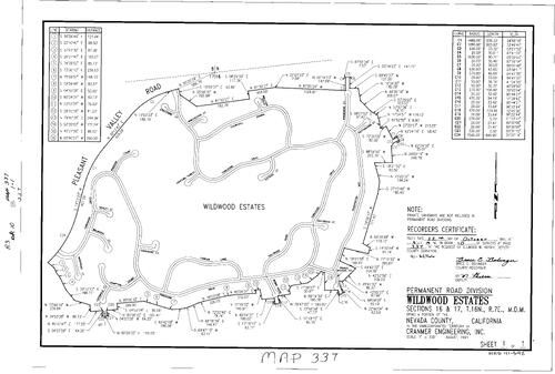 Click to see Record of Survey Book 10, pg. 337 (1991) of Nevada County Recorders Survey Maps Book 10