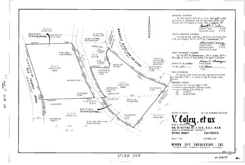 Click to see Record of Survey Book 10, pg. 348 (1991) of Nevada County Recorders Survey Maps Book 10