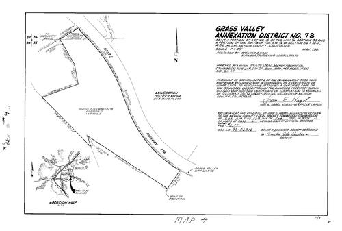 Click to see Record of Survey Book 11, pg. 004 (1992) of Nevada County Recorders Survey Maps Book 11