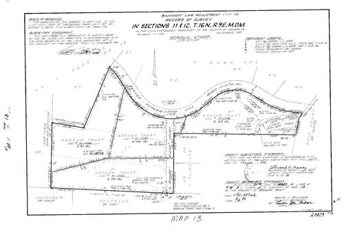 Click to see Record of Survey Book 11, pg. 013 (1992) of Nevada County Recorders Survey Maps Book 11