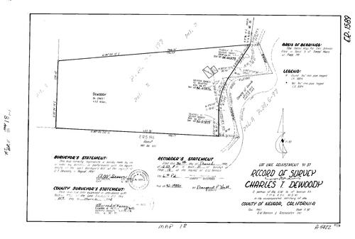 Click to see Record of Survey Book 11, pg. 018 (1992) of Nevada County Recorders Survey Maps Book 11