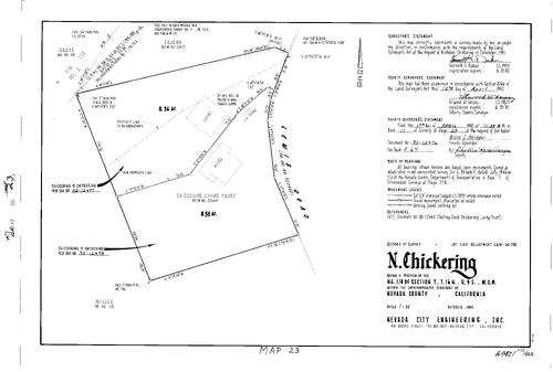 Click to see Record of Survey Book 11, pg. 023 (1992) of Nevada County Recorders Survey Maps Book 11