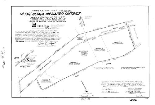 Click to see Record of Survey Book 11, pg. 035 (1992) of Nevada County Recorders Survey Maps Book 11