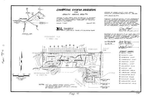 Click to see Record of Survey Book 11, pg. 041 (1992) of Nevada County Recorders Survey Maps Book 11