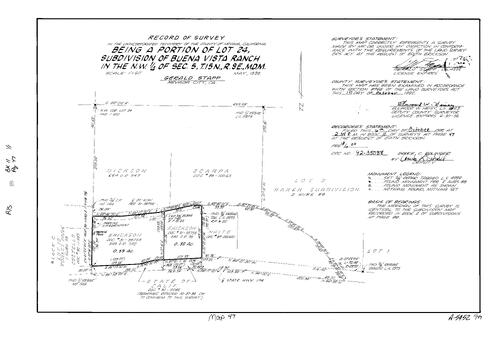 Click to see Record of Survey Book 11, pg. 047 (1992) of Nevada County Recorders Survey Maps Book 11