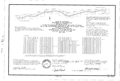 Click to see Record of Survey Book 11, pg. 048 (1992) of Nevada County Recorders Survey Maps Book 11