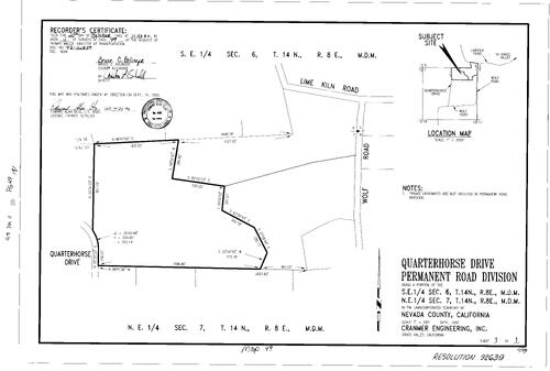 Click to see Record of Survey Book 11, pg. 049 (1992) of Nevada County Recorders Survey Maps Book 11