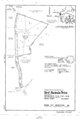Click to see Record of Survey Book 11, pg. 133 (1993) of Nevada County Recorders Survey Maps Book 11