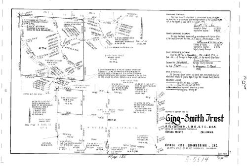 Click to see Record of Survey Book 11, pg. 135 (1994) of Nevada County Recorders Survey Maps Book 11