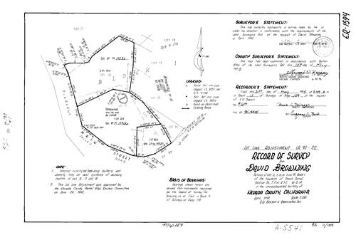 Click to see Record of Survey Book 11, pg. 159 (1994) of Nevada County Recorders Survey Maps Book 11
