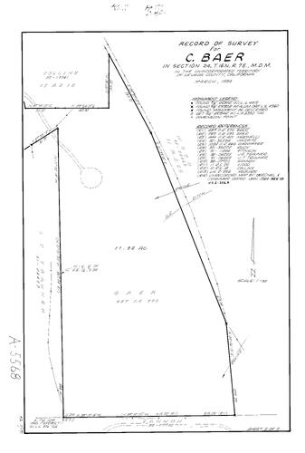 Click to see Record of Survey Book 11, pg. 171 (1994) of Nevada County Recorders Survey Maps Book 11