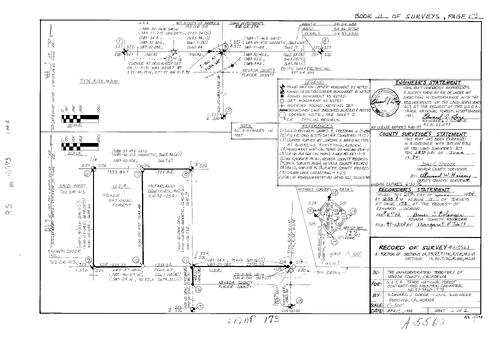 Click to see Record of Survey Book 11, pg. 173 (1994) of Nevada County Recorders Survey Maps Book 11