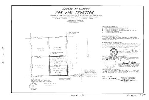Click to see Record of Survey Book 11, pg. 180 (1994) of Nevada County Recorders Survey Maps Book 11