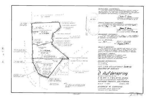 Click to see Record of Survey Book 11, pg. 182 (1994) of Nevada County Recorders Survey Maps Book 11
