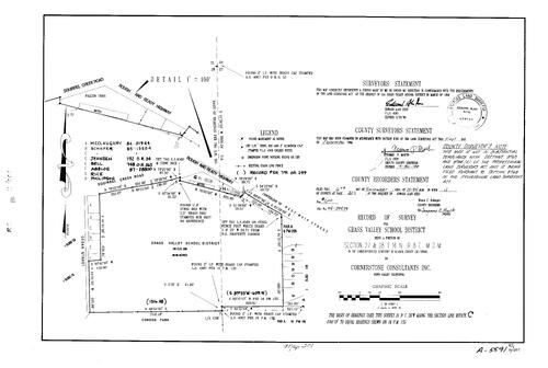 Click to see Record of Survey Book 11, pg. 201 (1994) of Nevada County Recorders Survey Maps Book 11