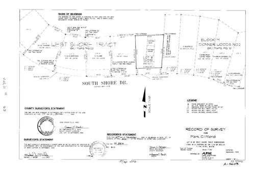 Click to see Record of Survey Book 11, pg. 206 (1994) of Nevada County Recorders Survey Maps Book 11