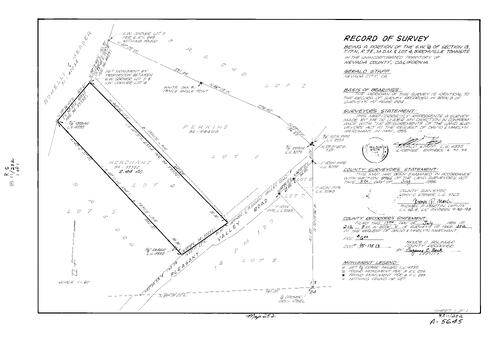 Click to see Record of Survey Book 11, pg. 252 (1995) of Nevada County Recorders Survey Maps Book 11