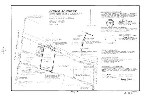 Click to see Record of Survey Book 11, pg. 253 (1995) of Nevada County Recorders Survey Maps Book 11