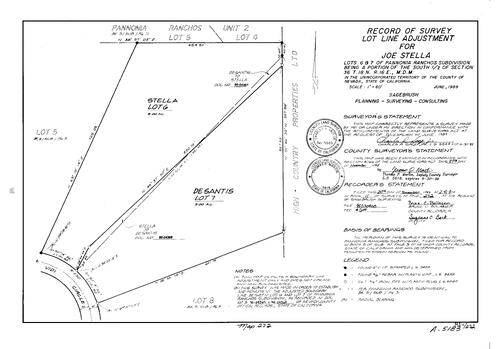 Click to see Record of Survey Book 11, pg. 272 (1995) of Nevada County Recorders Survey Maps Book 11