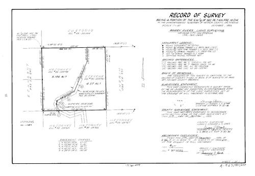 Click to see Record of Survey Book 11, pg. 275 (1995) of Nevada County Recorders Survey Maps Book 11