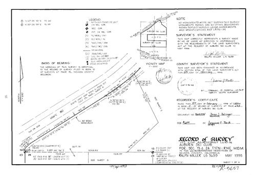Click to see Record of Survey Book 11, pg. 293(1996) of Nevada County Recorders Survey Maps Book 11