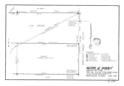 Click to see Record of Survey Book 11, pg. 293(1996) of Nevada County Recorders Survey Maps Book 11