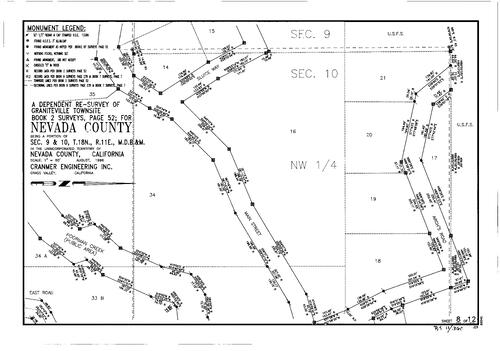 Click to see Record of Survey Book 11, pg. 360 (1996) of Nevada County Recorders Survey Maps Book 11