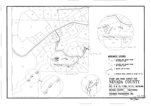 Click to see Record of Survey Book 11, pg. 360 (1996) of Nevada County Recorders Survey Maps Book 11