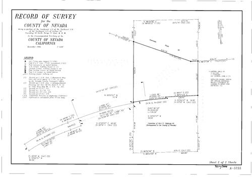 Click to see Record of Survey Book 11, pg. 366 (1997) of Nevada County Recorders Survey Maps Book 11