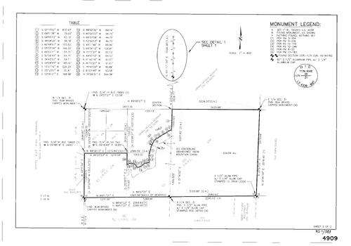 Click to see Record of Survey Book 11, pg. 383 (1997) of Nevada County Recorders Survey Maps Book 11