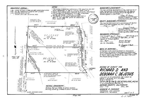 Click to see Record of Survey Book 11, pg. 385 (1997) of Nevada County Recorders Survey Maps Book 11