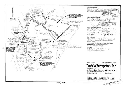 Click to see Record of Survey Book 11, pg. 390 (1997) of Nevada County Recorders Survey Maps Book 11