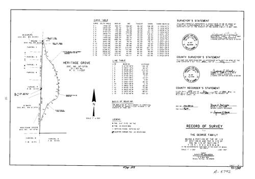 Click to see Record of Survey Book 11, pg. 398 (1997) of Nevada County Recorders Survey Maps Book 11