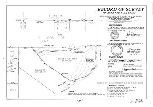 Click to see Record of Survey Book 12, pg. 9 (1997) of Nevada County Recorders Survey Maps Book 12