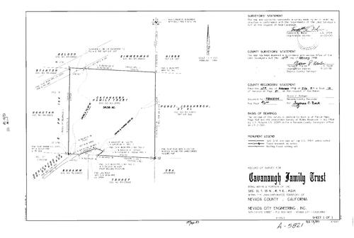 Click to see Record of Survey Book 12, pg. 51 (1998) of Nevada County Recorders Survey Maps Book 12
