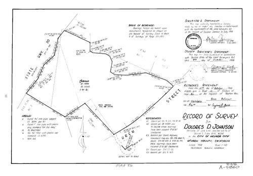 Click to see Record of Survey Book 12, pg 86 (1998) of Nevada County Recorders Survey Maps Book 12