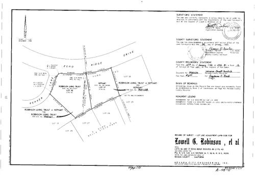 Click to see Record of Survey Book 12, pg. 101 (1999) of Nevada County Recorders Survey Maps Book 12