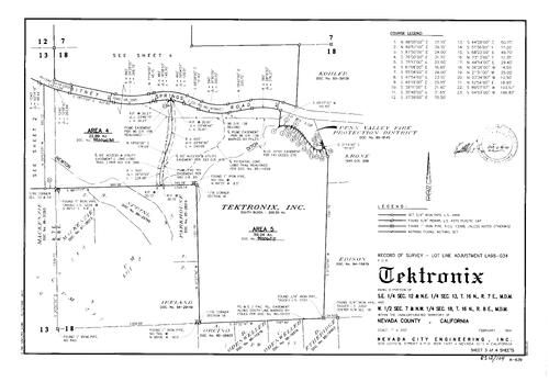 Click to see Record of Survey Book 12, pg. 104 (1999) of Nevada County Recorders Survey Maps Book 12
