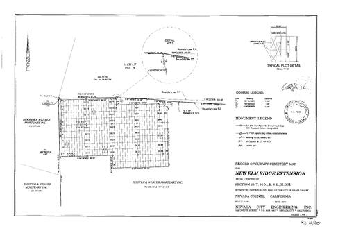 Click to see Record of Survey Book 12, pg. 205 (2000) of Nevada County Recorders Survey Maps Book 12