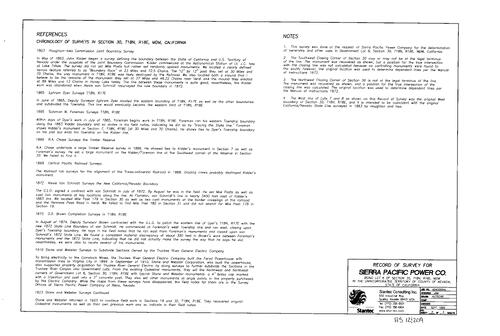 Click to see Record of Survey Book 12, pg. 209 (2000) of Nevada County Recorders Survey Maps Book 12