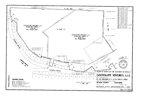 Click to see Record of Survey Book 12, pg. 243 (2001) of Nevada County Recorders Survey Maps Book 12