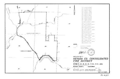 Click to see Record of Survey Book 12, pg. 277 (2001) of Nevada County Recorders Survey Maps Book 12