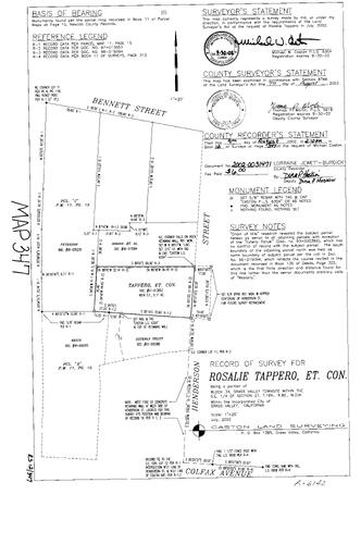 Click to see Record of Survey Book 12, pg. 347 (2002) of Nevada County Recorders Survey Maps Book 12